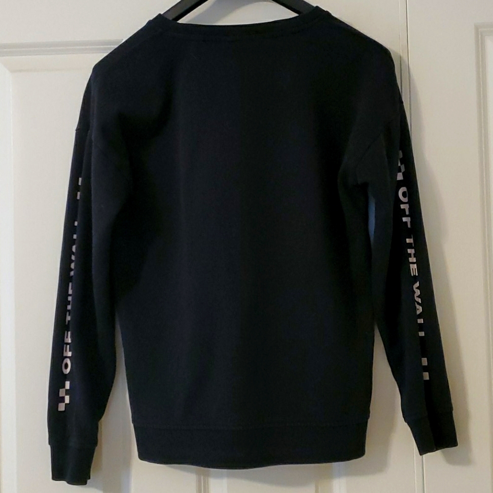 Vans Too Much Fun Black Crew Neck Sweatshirt - Picture 2 of 3
